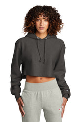Champion    Women's Reverse Weave    Cropped Cut-Off Hooded Sweatshirt RW01W